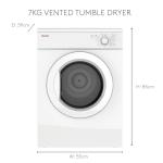 Haden 7kg Vented Tumble Dryer with Timer Options