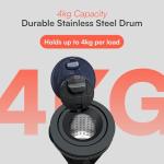 Cookology 4kg Spin Dryer - Portable & Efficient