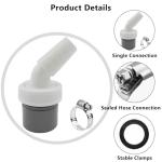Washing Machine Drain Adapter with Hose Clamp
