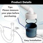 Washing Machine Drain Adapter with Hose Clamp