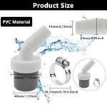 Washing Machine Drain Adapter with Hose Clamp