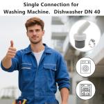 Washing Machine Drain Adapter with Hose Clamp