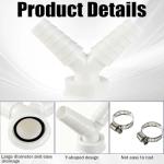 Y-Shaped Washing Machine and Dishwasher Hose Connector