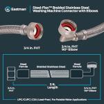 Eastman 41065 Braided Stainless Steel Washing Machine Hose
