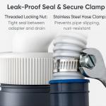 Washing Machine Waste Splitter with Hose Clamp