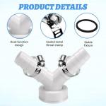 5-Piece Washing Machine Waste Pipe Connector Set