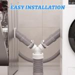 5-Piece Washing Machine Waste Pipe Connector Set