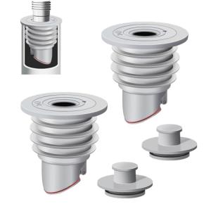 2PCS Silicone Washing Machine Waste Pipe Connectors