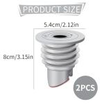 2PCS Silicone Washing Machine Waste Pipe Connectors