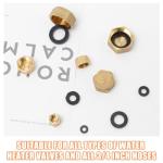 10 Pcs Brass Blanking Caps for Washing Machines