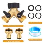 ANBEEISS Brass 2-Way Y Splitter for Hoses