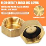 10 Pcs Brass Blanking Caps for Washing Machines