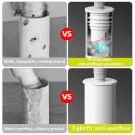 2PCS Silicone Washing Machine Waste Pipe Connectors