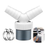 Washing Machine Drain Adapter Y-Piece Splitter 0.7-0.95in