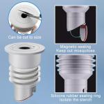 Silicone Drain Hose Seal Plug with Valve 35-40mm