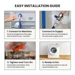 Extra Long Washing Machine Hose Kit - 3.5m Inlet