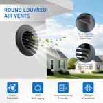 4-Inch Round Air Vent with Flyscreen Mesh