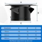 4-Inch Round Air Vent with Flyscreen Mesh