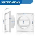 Hon&Guan 100mm Air Vent Cover for Tumble Dryer