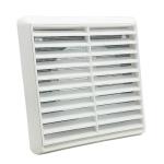 Kair White Louvred Wall Vent with Flyscreen