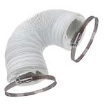 Qualtex 4M Tumble Dryer Vent Hose with Clamps