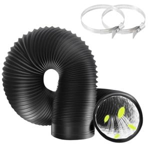 Flexible 10FT Tumble Dryer Vent Hose with Clamps