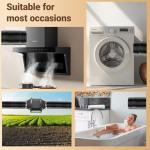 10ft Flexible Tumble Dryer Vent Hose with Clamps