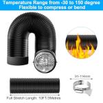 4-Inch Flexible PVC Dryer Vent Hose - 10FT