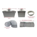 Universal Tumble Dryer Condenser Vent Kit with Hose