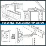 Hon&Guan 100mm Flexible Aluminum Ducting Hose 5m