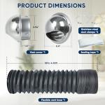 Stainless Steel Tumble Dryer Vent Cover with Hose