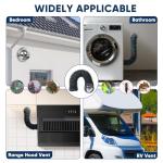 Stainless Steel Tumble Dryer Vent Cover with Hose