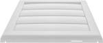 5" White Plastic Vent Cover with Gravity Flaps