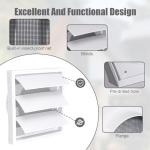 2 Pack 4 Inch Wall Vent Grille with Screen