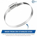 Adair Adjustable Stainless Steel Hose Clips - 2 Pack