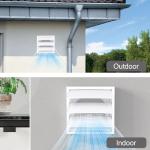 2 Pack 4 Inch Wall Vent Grille with Screen