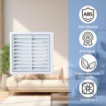 4-Inch White Vent Cover with Flyscreen, 2-Pack