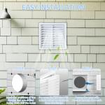 4-Inch White Vent Cover with Flyscreen, 2-Pack