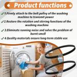 Washer Drive Belt for GE Washing Machines - 2 Pack