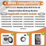 Washer Drive Belt for GE Washing Machines - 2 Pack