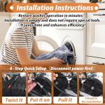 Washer Drive Belt for GE Washing Machines - 2 Pack