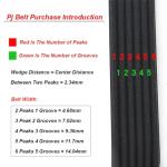 Black Neoprene V-Ribbed Drive Belt for Appliances