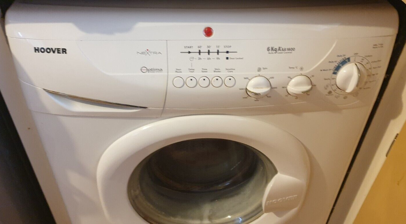 Hoover Nextra Optima Washing Machine Used 6kg Load White 1600 Rpm