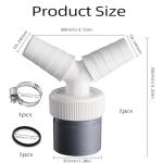 Y-Connection Waste Splitter for Washing Machines