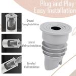 Washing Machine Drain Hose Connector and Seal Plug