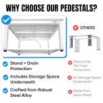 EZ Laundry Washing Machine Stand & Dryer Pedestal