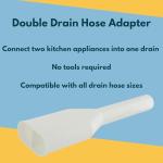 Universal 2-in-1 Drain Hose Connector for Appliances
