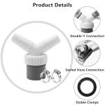 Washing Machine Drain Adapter with Hose Clamps