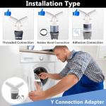 Washing Machine Drain Adapter with Hose Clamps