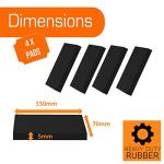 Universal Washing Machine Vibration Pads - Noise Reduction